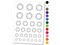 Starburst Decorative Star Sun Shine Flare Temporary Tattoo Water Resistant Fake Body Art Set Collection